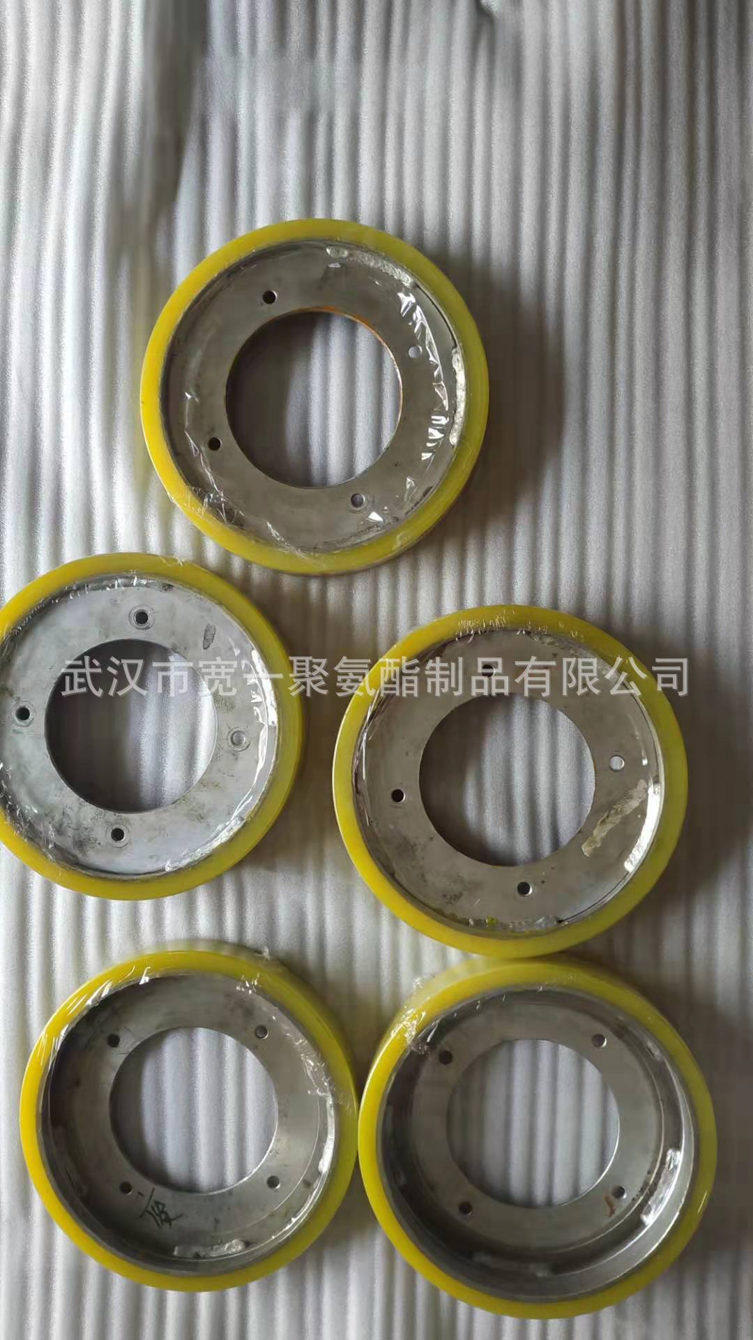 供应湖北武汉汽车生产线聚氨酯承载轮包胶加工