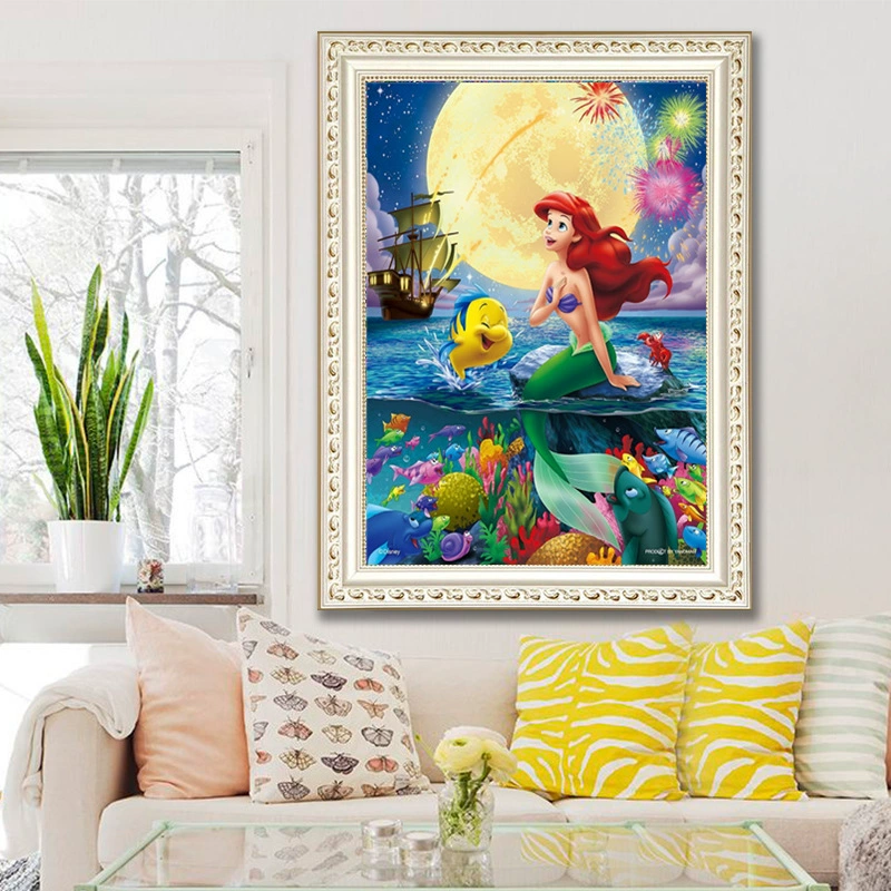 Посадочная плитка для Diamond Painting, Little Mermaid, стирка стразов, вышивка, прямые продажи от производителя