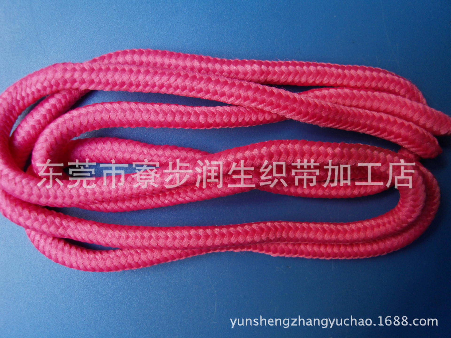 润生2mm~10mm彩色涤纶\荧\莹光色\特多纶\poly包芯编织圆绳