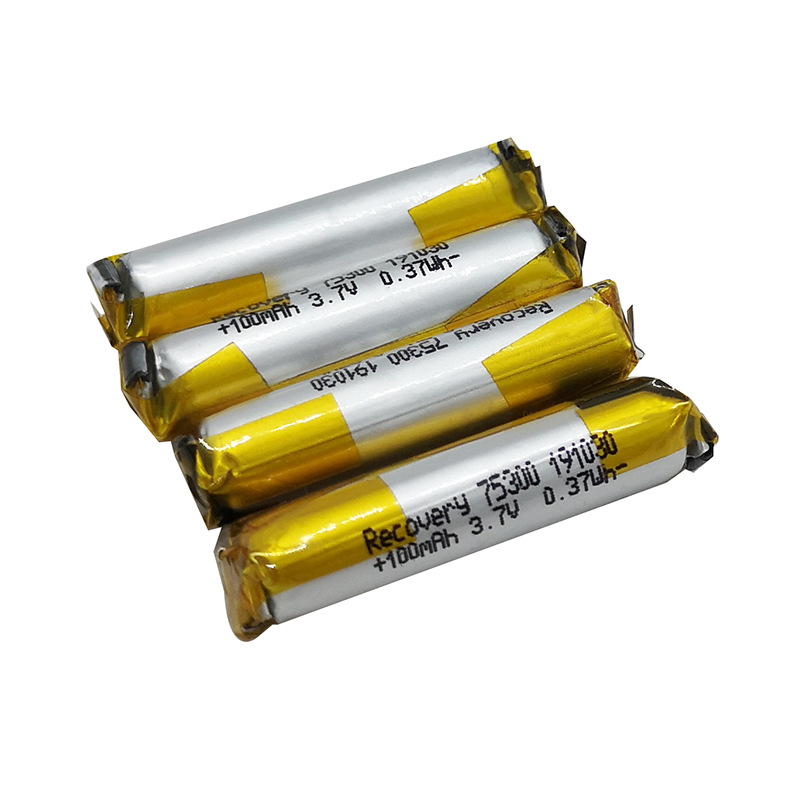 来图来样适用于触控笔点读笔电容笔点火器3.7V100mAh 75300锂电池