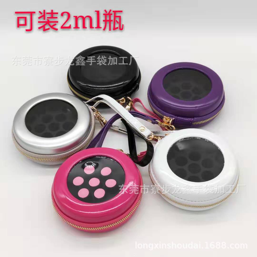 goods in stock 19 grid 2ML essential oil storage box essential oil Storage bag circular portable Manufactor Supplying wholesale