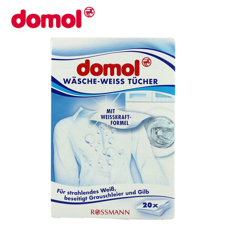 德國進口 Domol 多默萊衣物白色混色防染色串色紙20片 吸色片