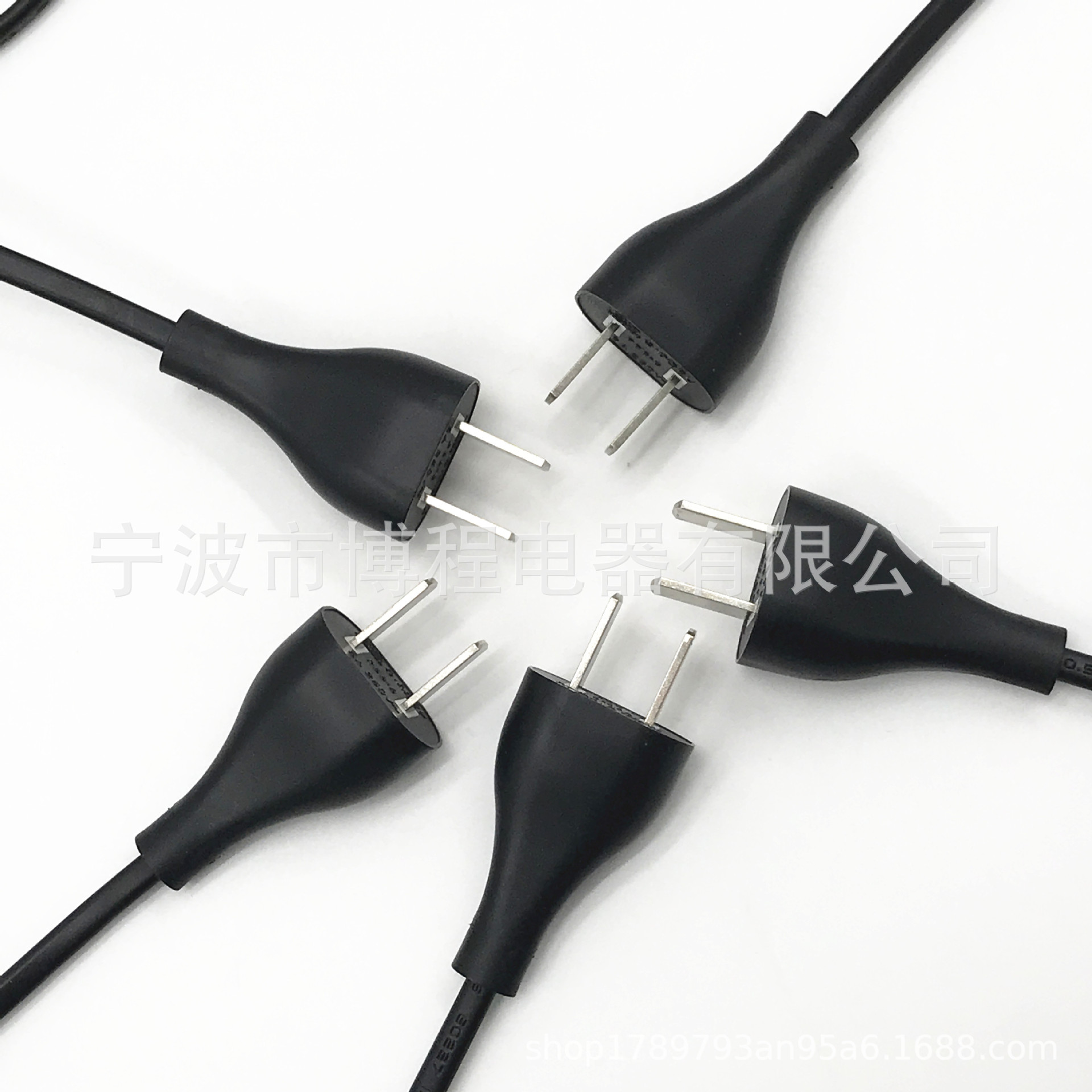 二芯电源线国标带八字尾电源线国标小米插头两芯国标0.5平方电线