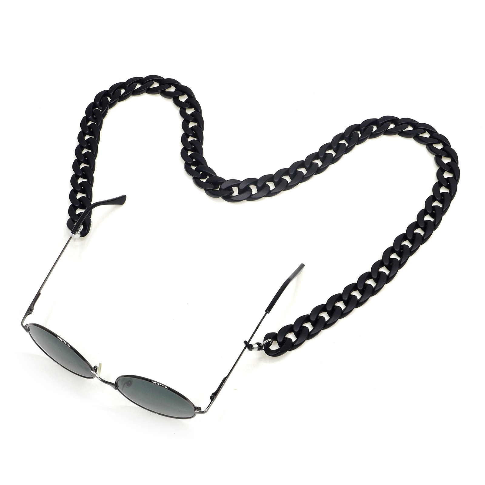 58g Weight Gold, Silver, Black Color Fashion Acrylic Matte Glasses Chain 1