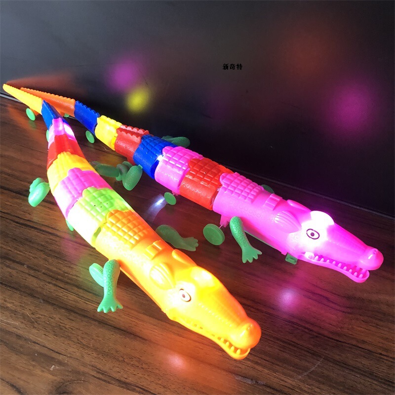 New Universal Electric rope crocodile luminous band music crocodile stall hot sale crawling simulation animal hot sale New Universal Electric rope crocodile luminous band music crocodile stall hot sale crawling simulation animal hot sale