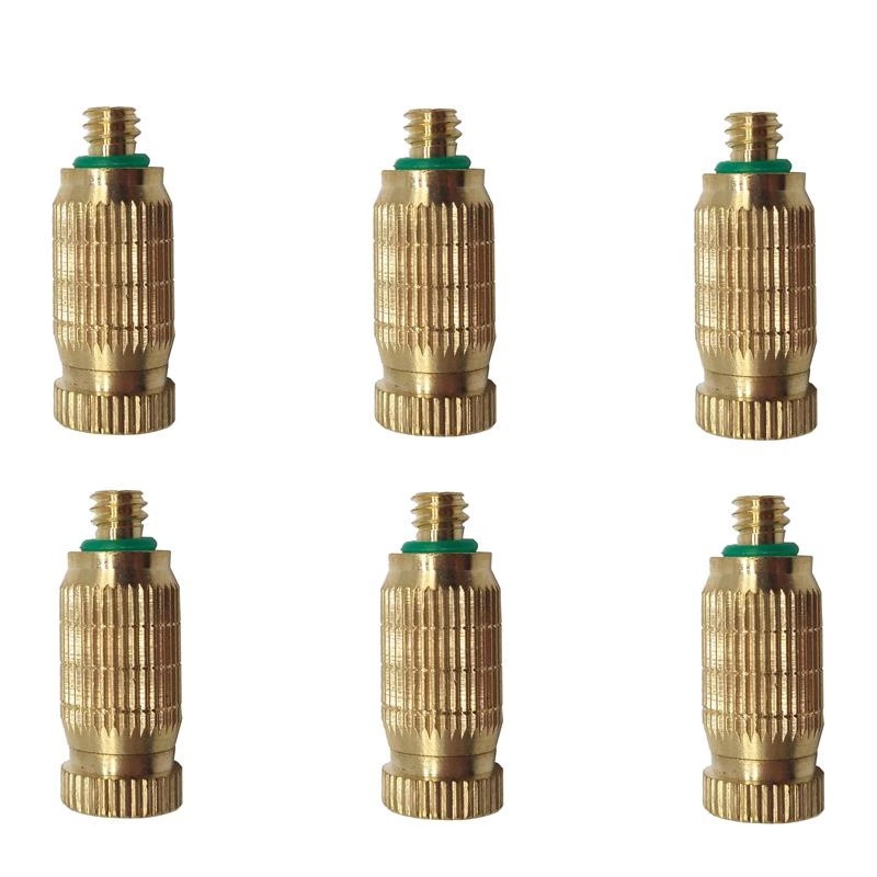 黄铜两段高压雾化厂房加湿除尘喷嘴园艺浇花微喷滴灌接头雾化喷头