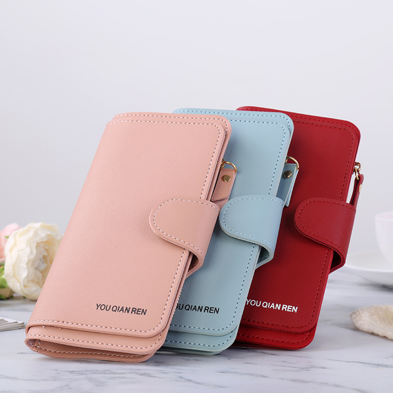 new pattern lady have more cash than can be accounted for wallet Europe and America zipper fold High-capacity Wallet printing fashion Mobile phone bag clutch bag