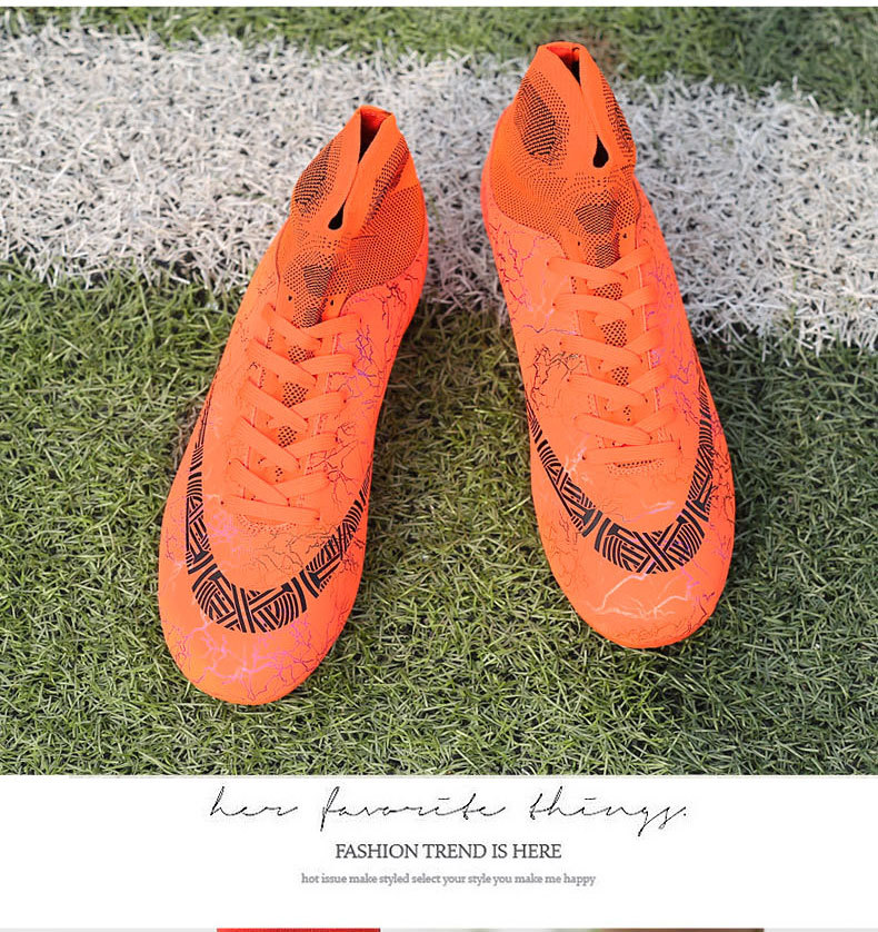 Scarpe da calcio per il commercio estero, da uomo, con suola piatta, unghie rotte, unghie lunghe, erba sintetica, studenti, allenamento, pallone da calcio in pelle per giovani_voghion.com