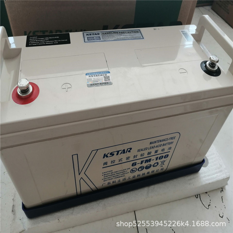 科士达UPS不间断电源蓄电池6-FM-100C/12v100ah铅酸免维护蓄电池