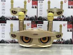 SD-306 Wireless Bluetooth Microphone Card Speaker Home KTV Live Broadcast Portable Speaker Cross-Border Wholesale