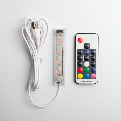 Remote control with USB cable for micro-landscape, specifically designed for use only in designated areas, not applicable elsewhere. Do not take pictures.