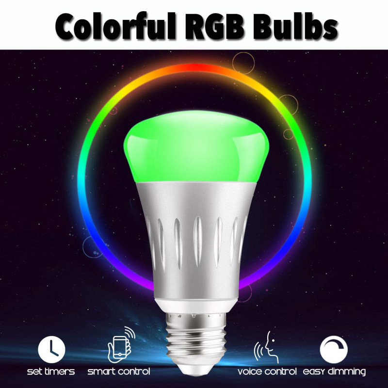 Voice Control Led Bulb Smart Home Colorful Atmosphere Dimming Bulb Lamp