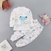 Kids Autumn 2020 new pattern girl Spring and autumn season pajamas baby Long johns children Underwear set pure cotton