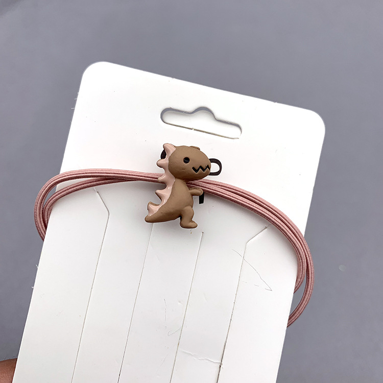 Cute Alloy Small Dinosaur Hair Ring Simple Girl Hair Rope Headband Rubber Band Headdress display picture 7