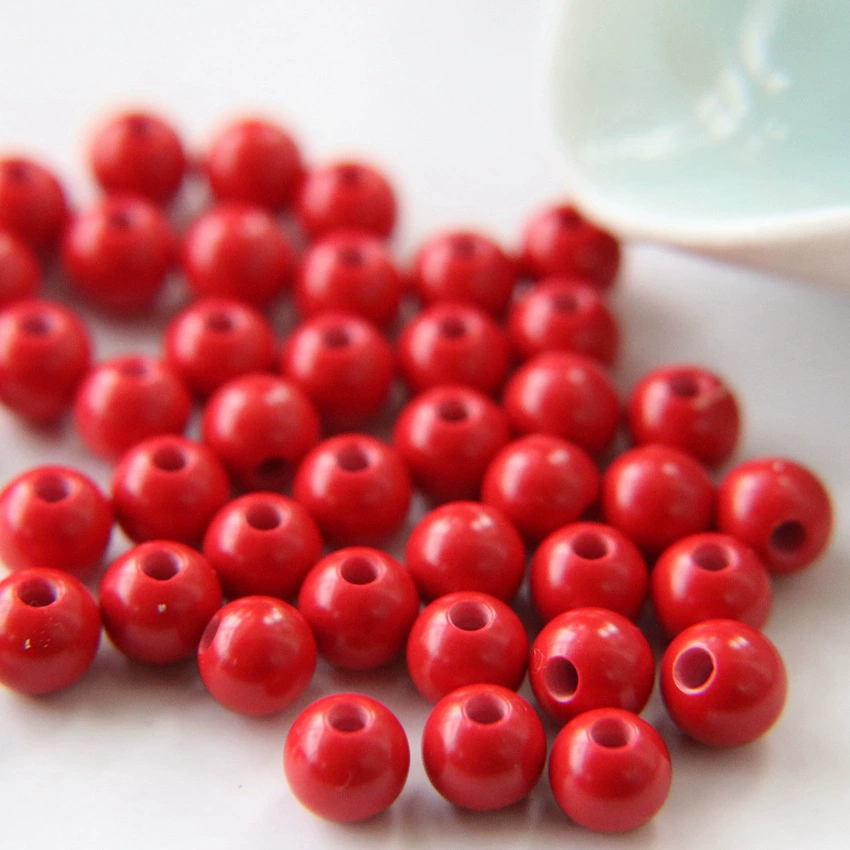 Round beads, accessories, accessory, cinnabar