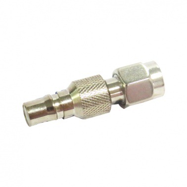 SMA母头转SMC公头，直通，DC-4GHz，铜镀金，同轴转接器