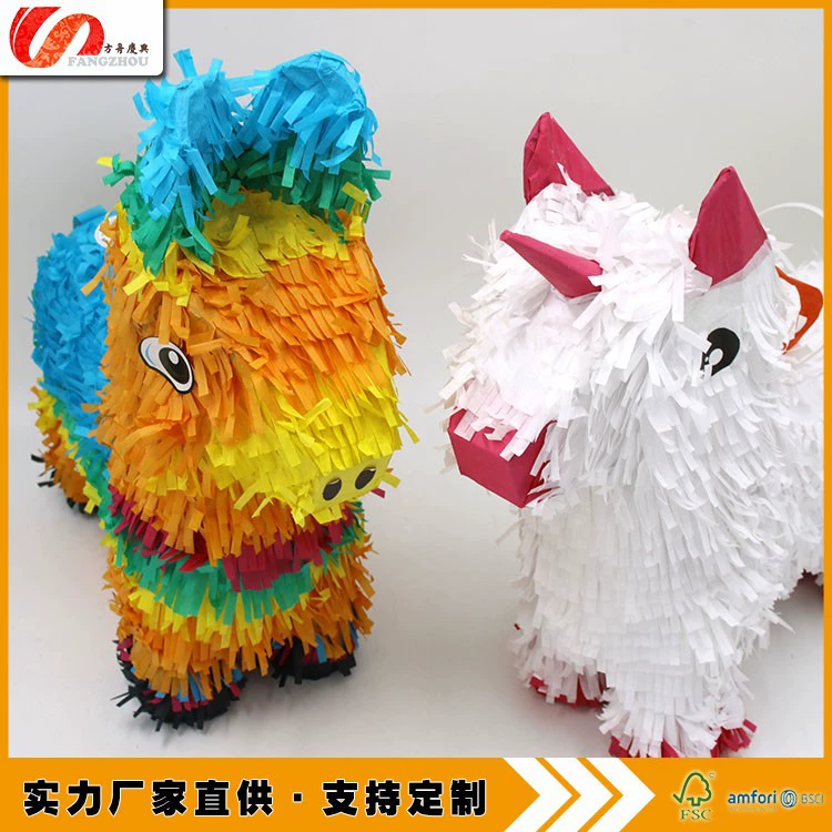 Игрушка-пиньята Animal Pineta Paper Paper Games Smooth Sugar PINATA Birthday Products Children Filling Party