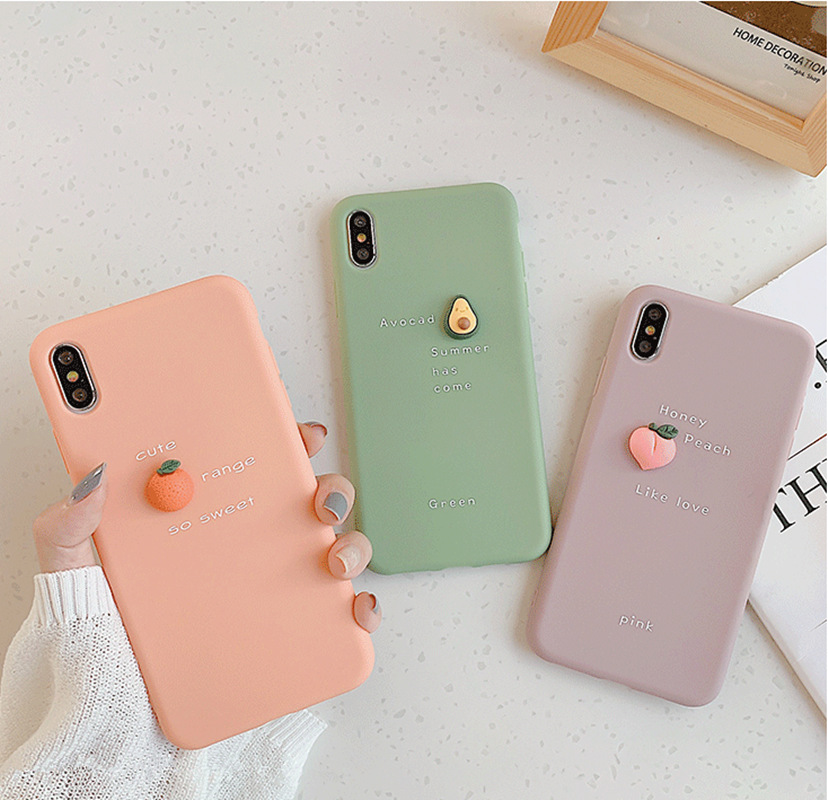 Avocado Orange Peach Suitable For Iphone 11 Apple Mobile Phone Case Huawei / Oppo / Vivo Cartoon Soft Shell display picture 5