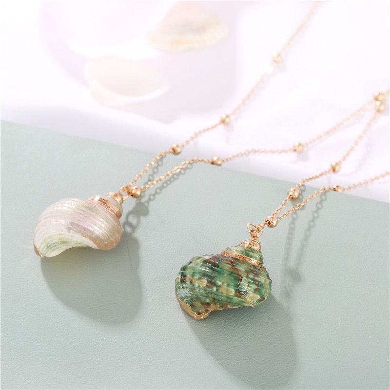 Lady Shell Conch Alloy Shell Conch Plating Women's Pendant Necklace display picture 8