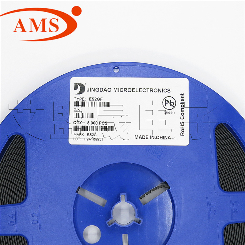 ES2GF 丝印：ES2G SMAF超薄封装 超快恢复二极管 JD/晶导微原装