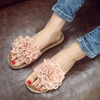 Slippers, footwear indoor, cute non-slip slide, Korean style, flowered