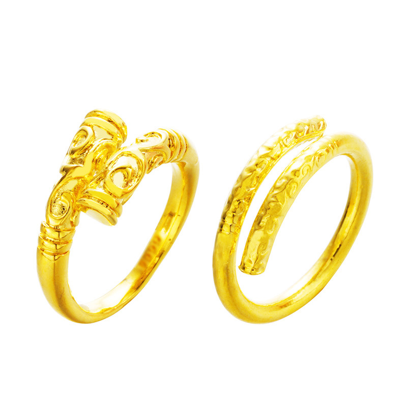 Vietnam oro Sun Wukong aro anillo hombres y mujeres oro aro palo pareja anillo popular zhizunbao anillo