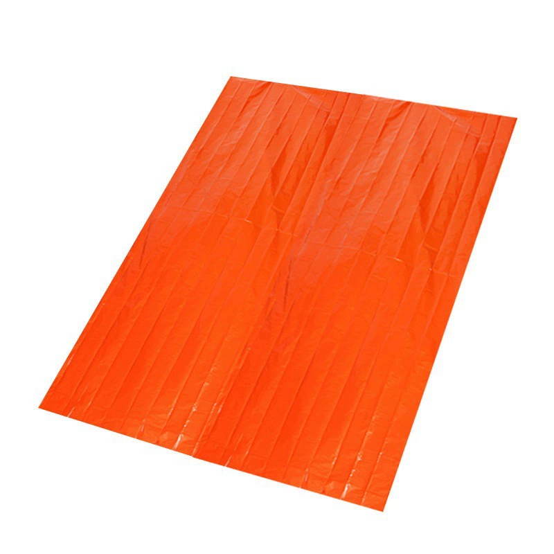 Трансграничное хит продаж, открытое аварийное одеяло, аварийный спальный мешок, теплоизоляционный светоотражающий оранжевый цвет