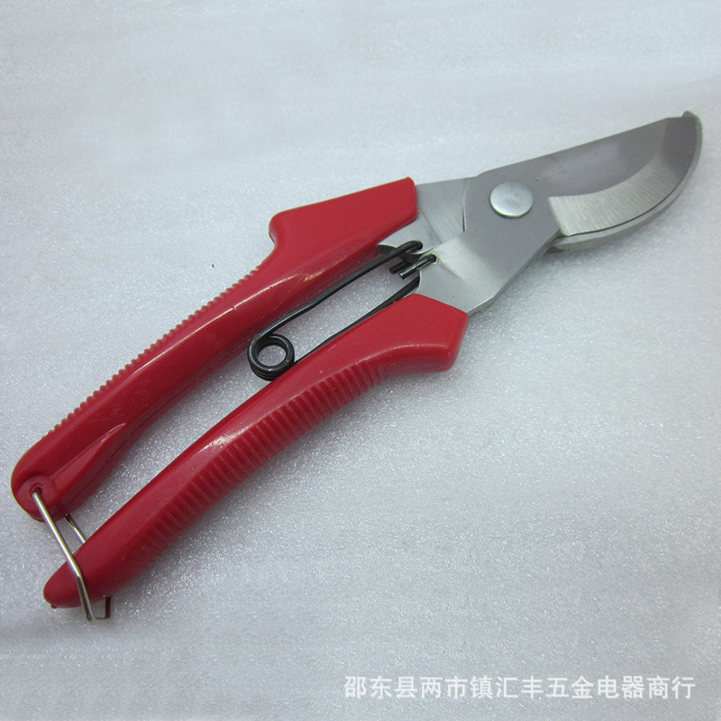 塑柄花枝剪园林园艺修花草工具 钢枝剪果剪