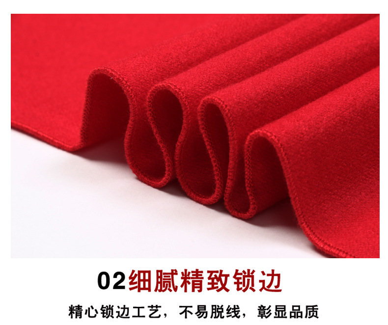 大红色围巾定制_15