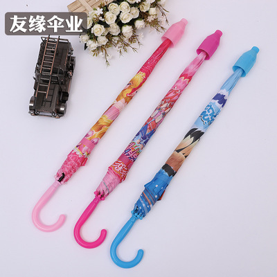 厂家直销数码印花新款巴啦啦小魔仙女孩儿童雨伞 现货供应可定制