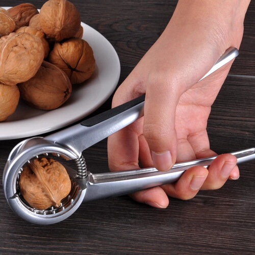 Thickened zinc alloy funnel walnut clip creative multi-purpose walnut clip nut pliers peeling kitchen gadgets