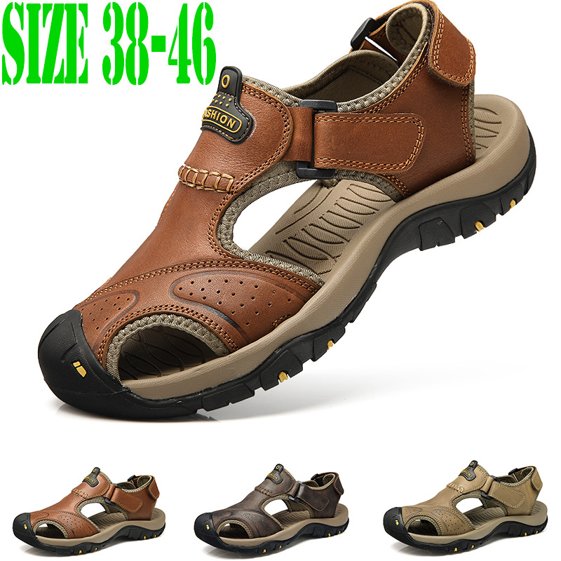 Large size 2022 men's toe-toe beach shoe...