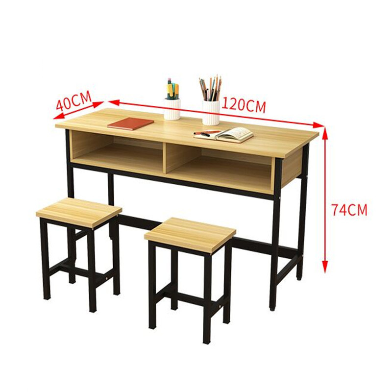 Customized primary and middle school students' double -layer desk, chair and chair group counseling tutoring class training table learning desk and chair desk 5