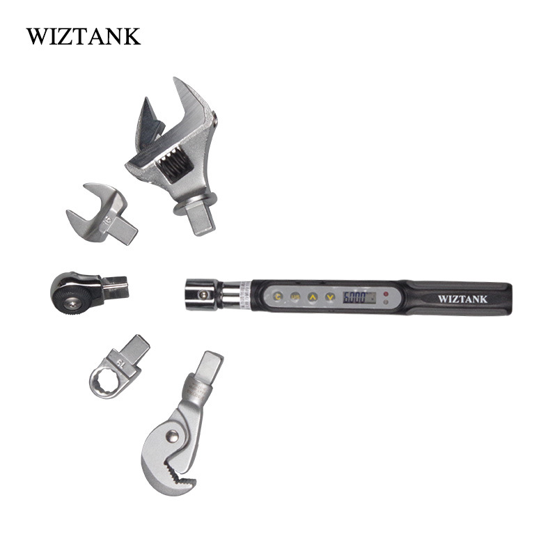 WIZTANK小扭力扳手1-20Nm可换头数显扭矩扳手DMEC-020BN迷你扳手