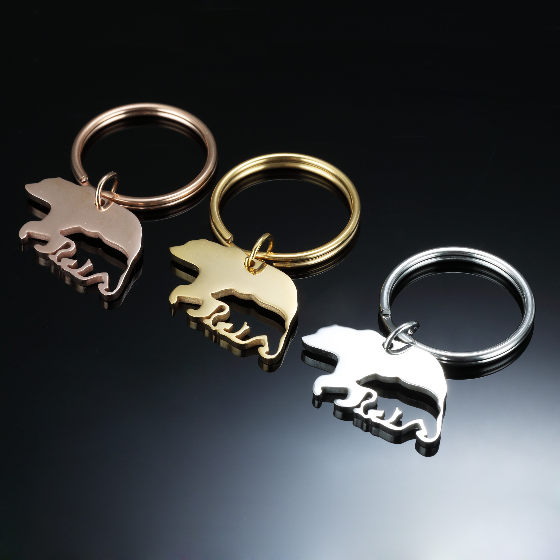 Keychain in Steel Color
