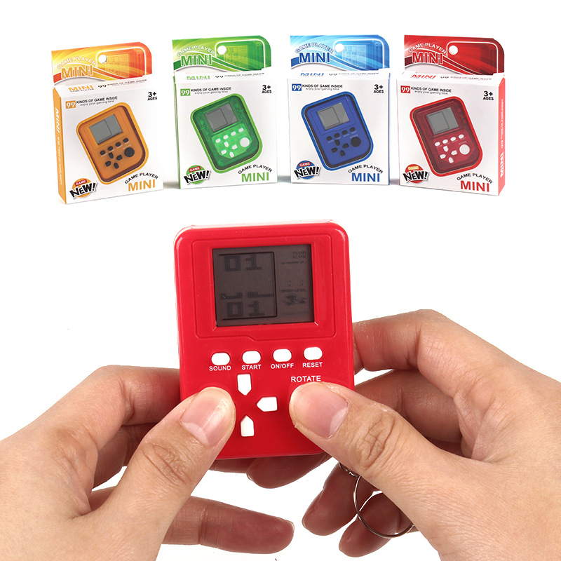 Japanese GAME BOX mimi handheld mini Tetris game console, nostalgic hanging toy_voghion.com