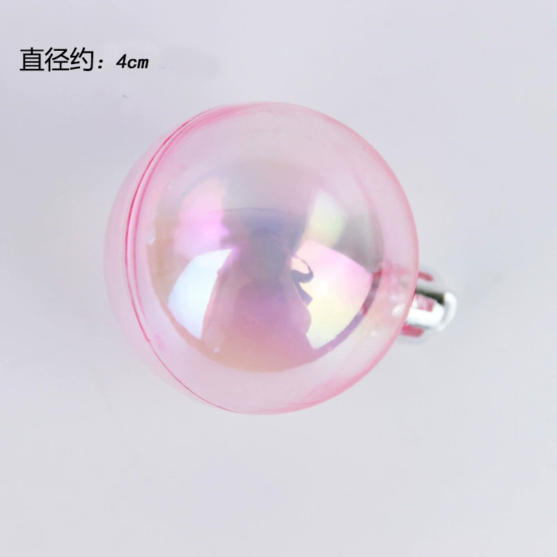 Brand transparent fuchsia decorations