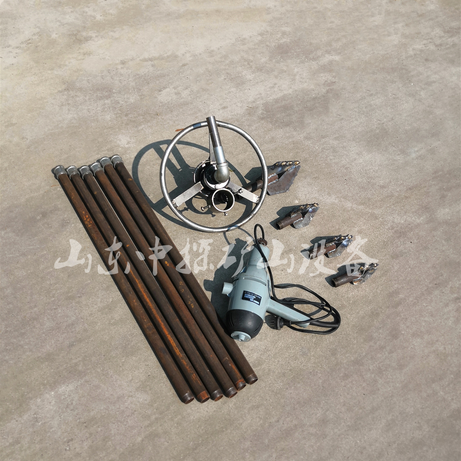 厂家直销民用手持圆盘水井钻机 单人操作方便耐用 小型电动打井机