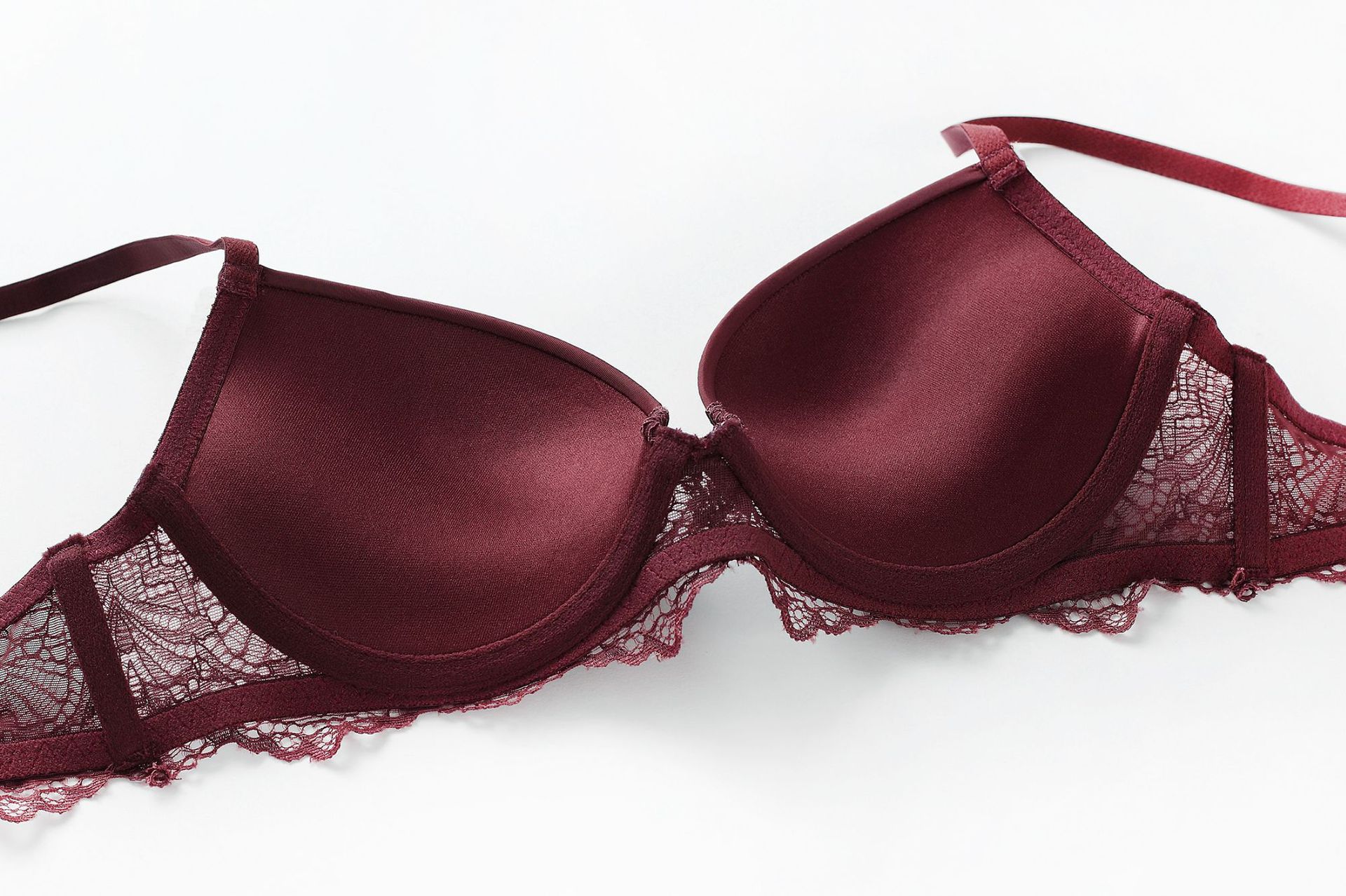 Ensemble de soutien-gorge en dentelle pour filles, sous-vêtements épais, Sexy, pour femmes, 1708_voghion.com