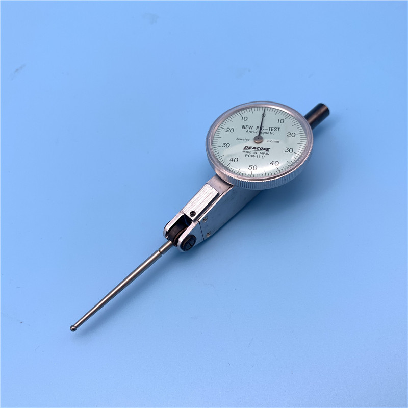 日本原装进口高精度孔雀杠杆百分表PCN-1LU非磁性不导电百分表
