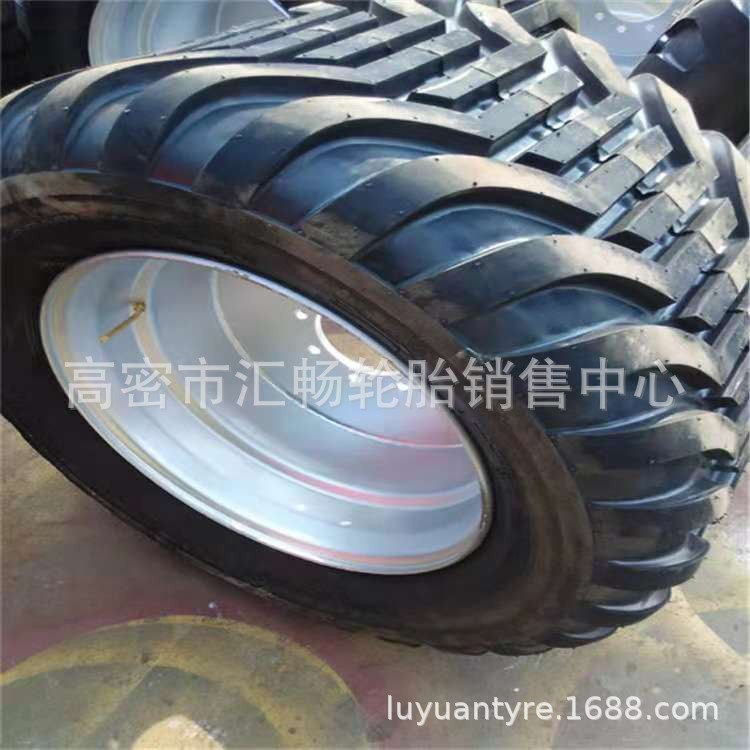 550/45-22.5 打捆机轮胎捆草机轮胎 宽人字农业悬浮轮胎
