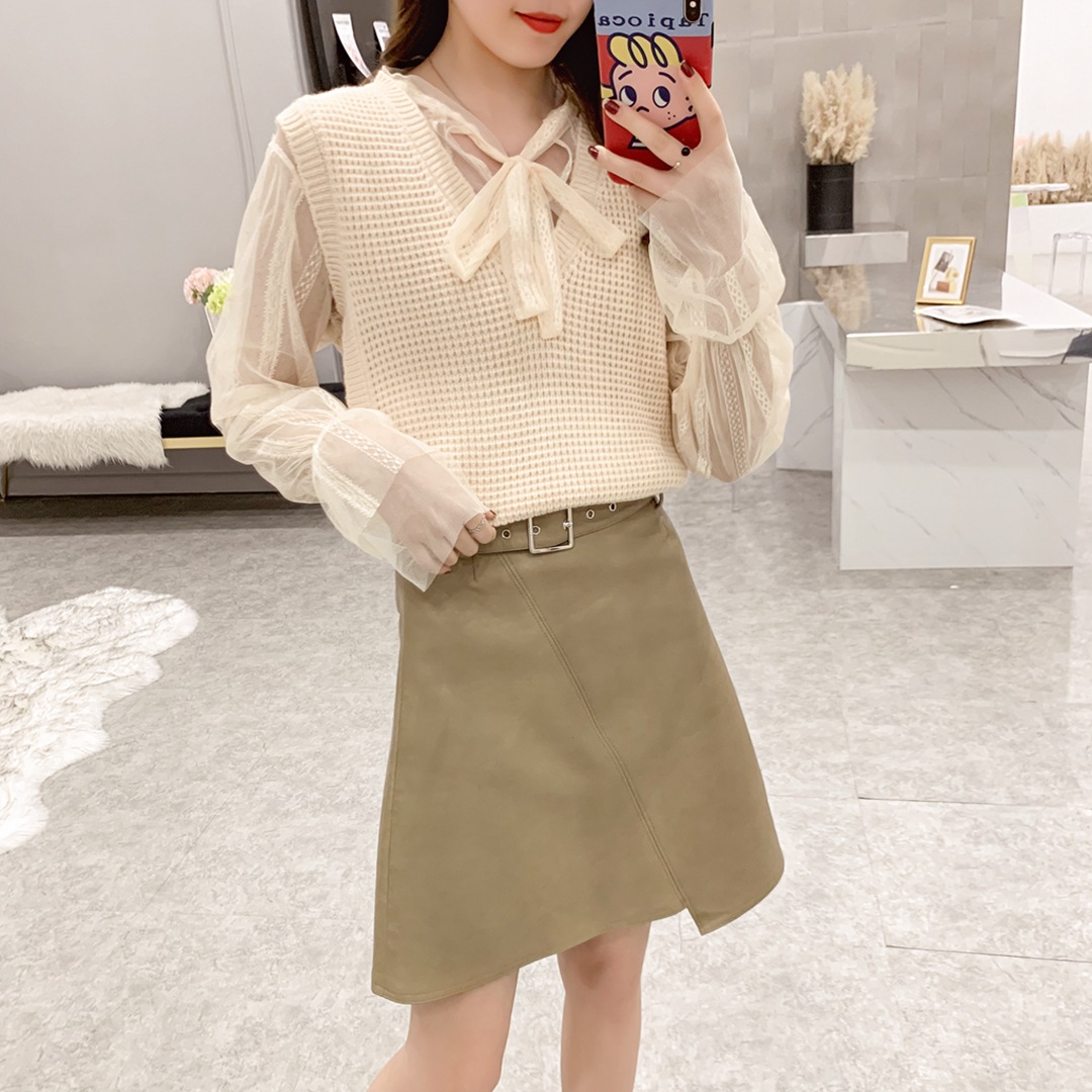 Gilet femme en Mouton cachemire - Ref 3316542 Image 36