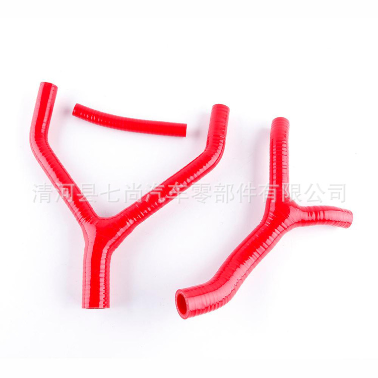 雅马哈YZ125 摩托车1989-1992年款硅橡胶散热器改装软管套件