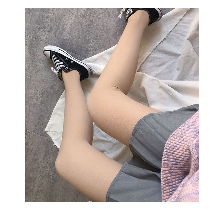 帮手描述图：秋冬光腿裸腿神器T裆肉色自然裸感加绒双层打底裤丝