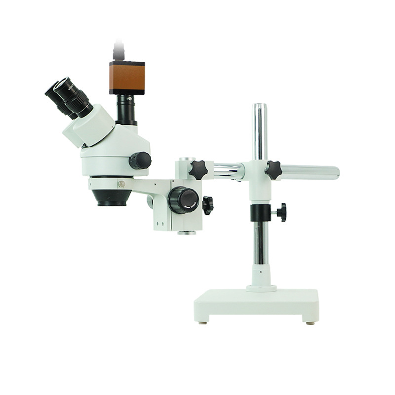 高清体视三目显微镜连续变倍光学带测量显微镜接电脑显示器放大镜