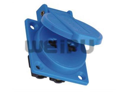 WEIPU 威浦工业插座 2极双用 欧式连接器TYP1606(10A2极)IP44