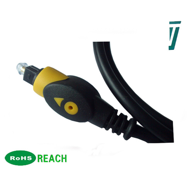 TJ1064 5mm  热销音频光纤连接线1米 toslink方口多方口连接线