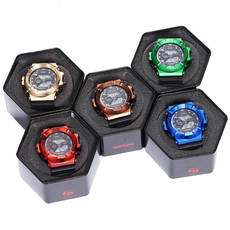 Nuevo Reloj De Moda Reloj Deportivo Impermeable Multifuncional Reloj Electrónico Led Para Estudiantes display picture 8