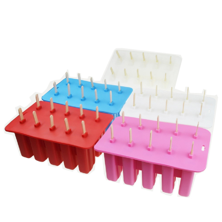 多孔10孔连硅胶冰棍冰棒冰淇淋雪糕雪条模具