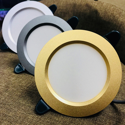 2.5-inch 5W three-color light changing background wall anti-fog ceiling light two-color light changing led downlight gold black spotlight 2.5-inch 5W three-color light changing background wall anti-fog ceiling light two-color light changing led downlight gold black spotlight